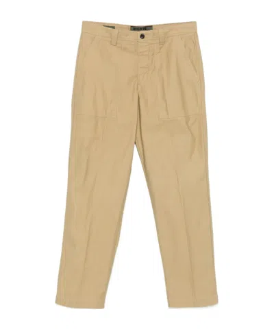 Incotex Cotton Trousers In Brown