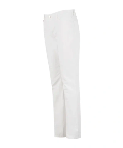 Max Mara Belt Loop Jeans In White