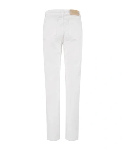Max Mara Belt Loop Jeans In White