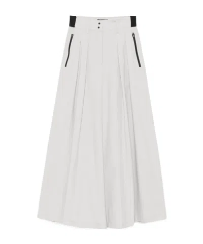 Herno Wide-leg Trousers In White