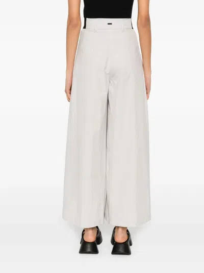 Herno Wide-leg Trousers In White