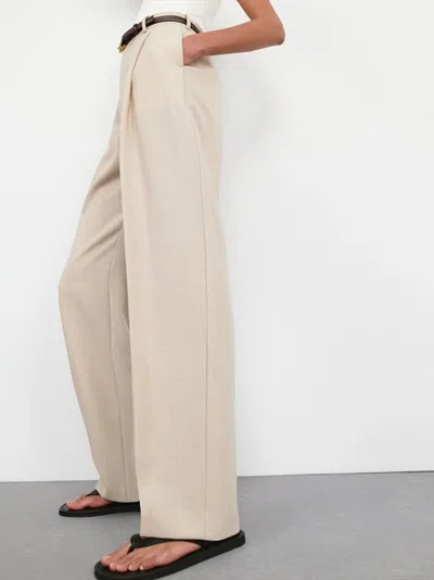 Wardrobe.nyc Trouser Mid Rise Trouser In Neutral