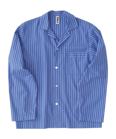 Tekla Pyjamas Shirt Boro Stripes In Blue