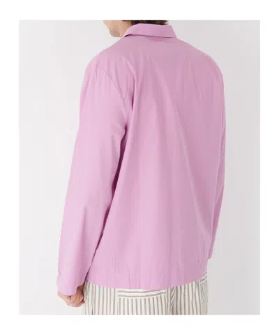 Tekla Long-sleeved Shirt Pajamas In Purple