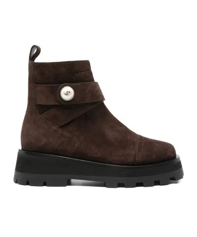 Jimmy Choo Meena Flat In Brown