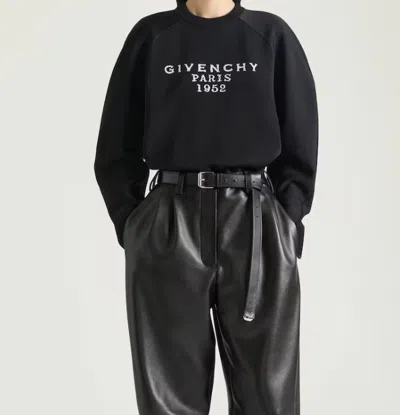 Givenchy Womens Black Brand-intarsia Round-neck Wool And Cashmere Sweater