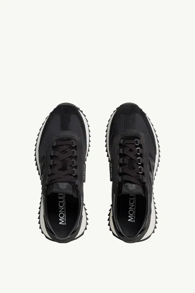Moncler Pacey2 Suede And Nubuck Low-top Sneakers In Black