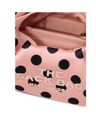 Marc Jacobs Mini The Satin Dots Bow Tote Bag In Pink