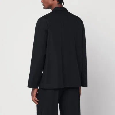 Tekla Black Pyjama Shirt In Black