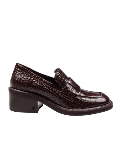 Jimmy Choo Tylor Loafer In Crocodile Print Leather In Animal Print