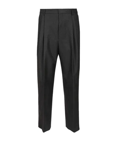 Dries Van Noten Phoenix Regular Fit Trousers Grey In Gray
