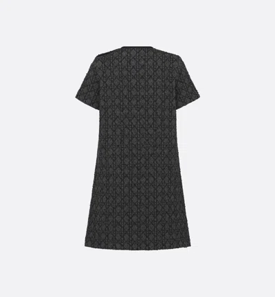 Dior Short Macrocannage Dress In Black