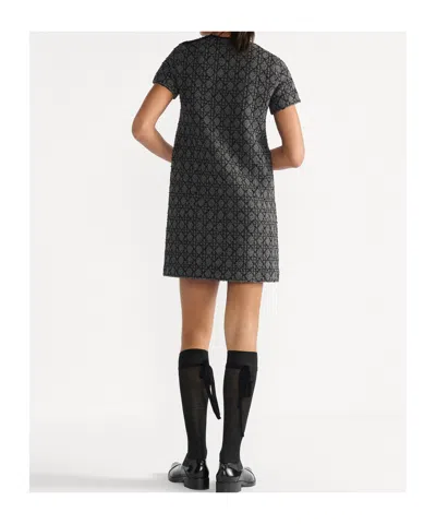 Dior Short Macrocannage Dress In Black