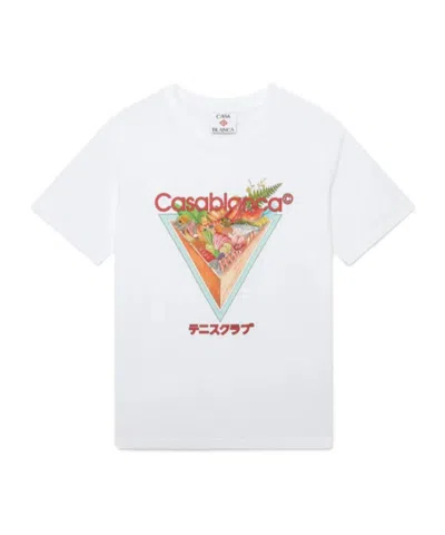 Casablanca Tennis Club Icon T-shirt In White