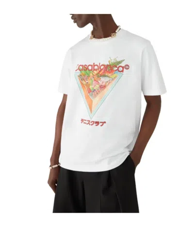 Casablanca Tennis Club Icon T-shirt In White