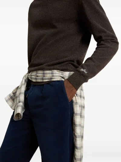 Woolrich Cozy Turtleneck Sweater Long Sleeves In Brown