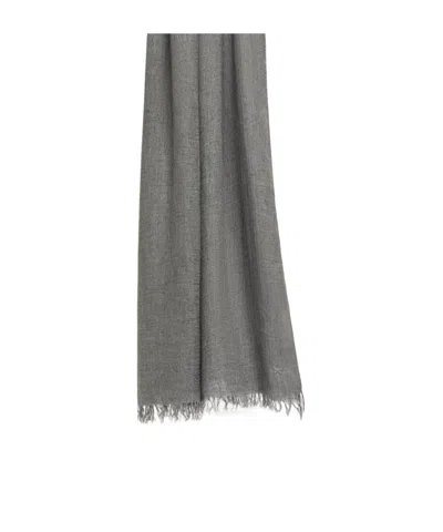 Weekend Max Mara Viscose And Cashmere Shawl In Gray