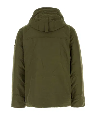 Canada Goose Army Green Cotton Blend Maitland Down Jacket In Green