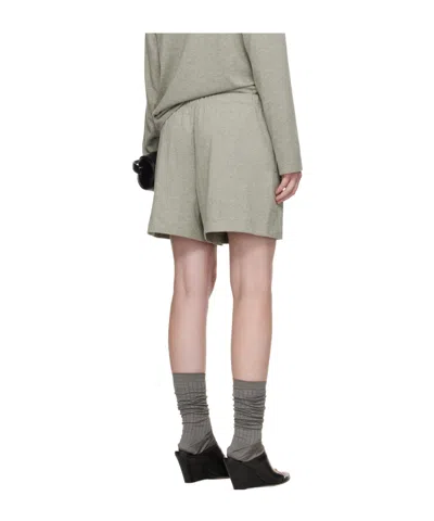 Essentials Logo Patch Mini Shorts In Gray