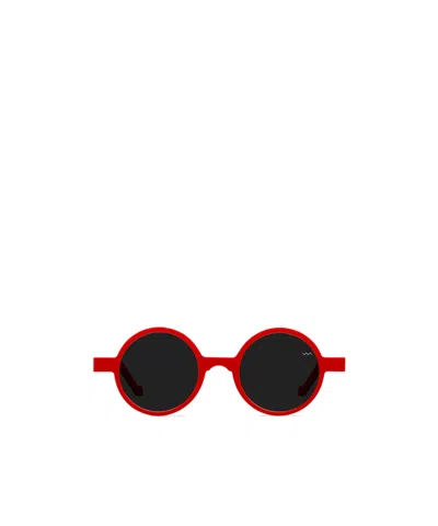 Vava Round Frame Sunglasses In Red