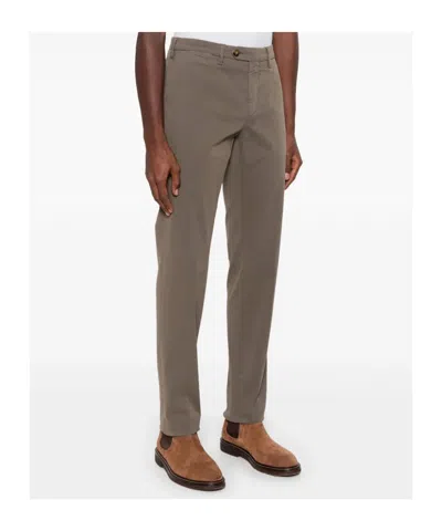 Canali Tapered Trousers In Nude