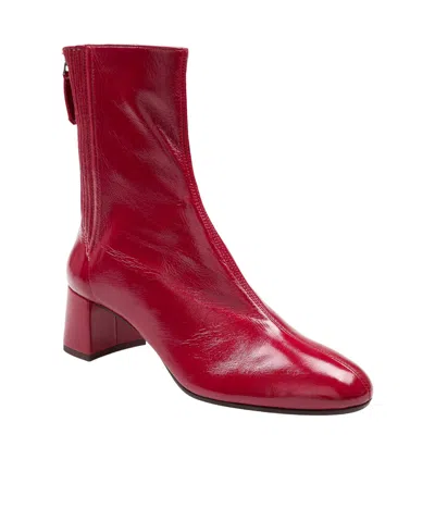 Aquazzura Sain Honore Bootie 50 In Nappa Gloss Color Red In Red