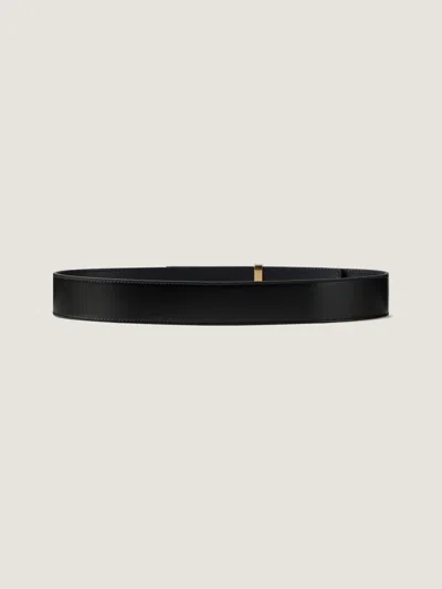 Givenchy Adjustable Belt Gold-tone Buckle In Black
