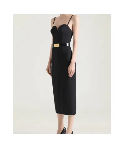 Givenchy Adjustable Belt Gold-tone Buckle In Black