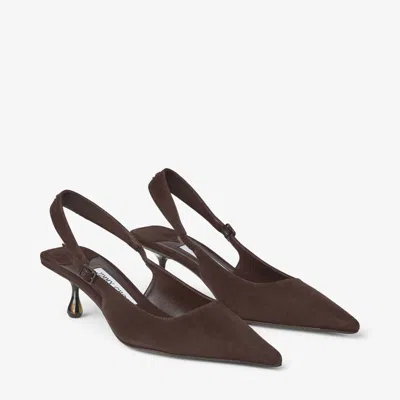Jimmy Choo Amel 50 Pumps In Chocolate Colour Women In Brown