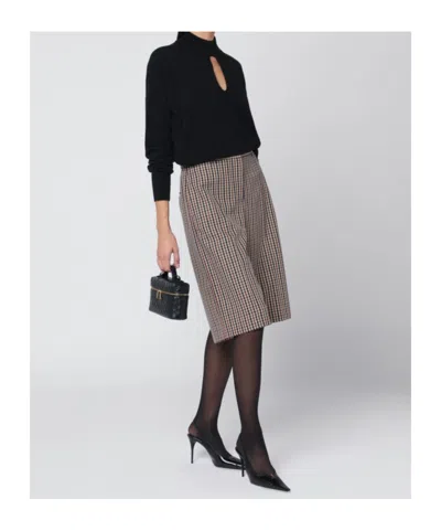 Roberto Collina Wool Sweater With Cut Out Detail In Black