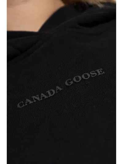 Canada Goose Muskoka Hooded Cotton Sweatshirt In Black