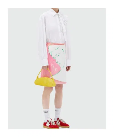 Msgm Patterned Skirt In Pink