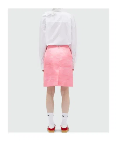Msgm Patterned Skirt In Pink