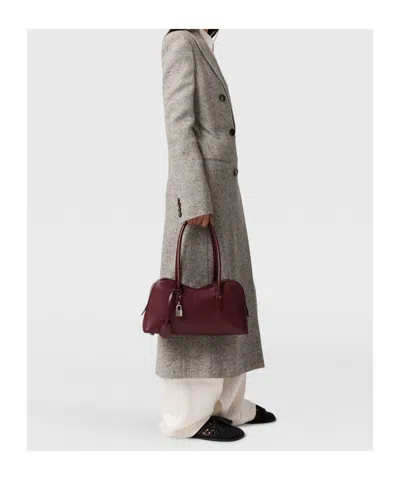 Stella Mccartney Double-breasted Tweed-pattern Coat In Gray