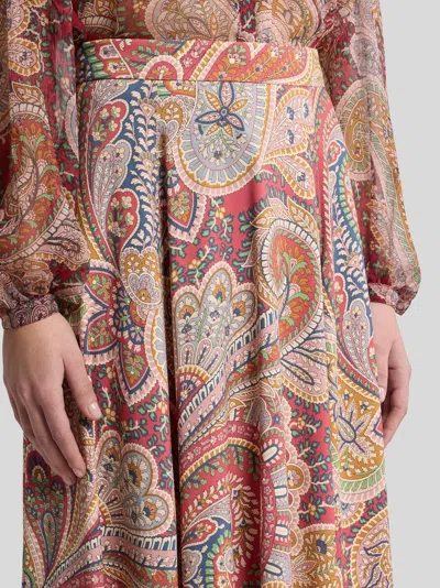 Etro Skirt In Wool Blend In Brown