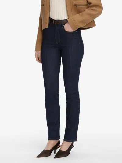 Frame Five-pocket Design Jeans In Blue