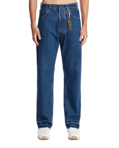 Darkpark Edi Straight-leg Jeans With Keychain In Blue