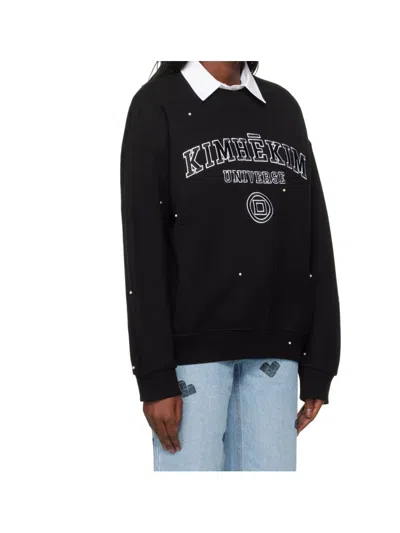 Kimhēkim Sweatshirt Mit Perlenverzierung In Black