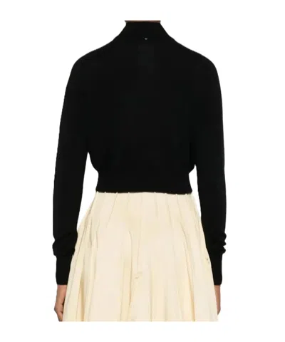 Sportmax Perseus Black Cardigan In Black