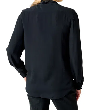 N°21 N21 Side Button Ruffle Blouse In Blue