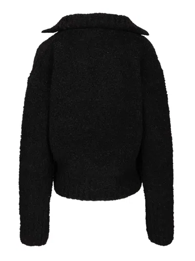 Barena Venezia Maura Lanula 64 Alpaca 27 Lana 9 Poliamidica Knitwear Black In Black