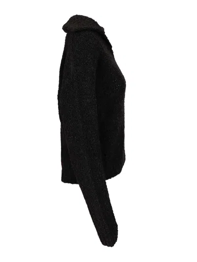 Barena Venezia Maura Lanula 64 Alpaca 27 Lana 9 Poliamidica Knitwear Black In Black