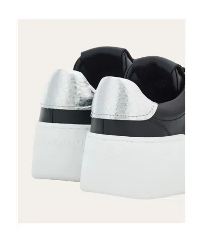 Ferragamo Wedge Sneaker In Black