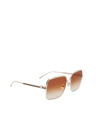 Ferragamo Gancini 57mm Modified Rectangular Sunglasses In Brown