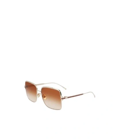 Ferragamo Gancini 57mm Modified Rectangular Sunglasses In Brown