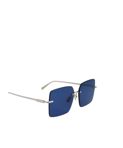Ferragamo Prisma 60mm Rectangular Sunglasses In Blue