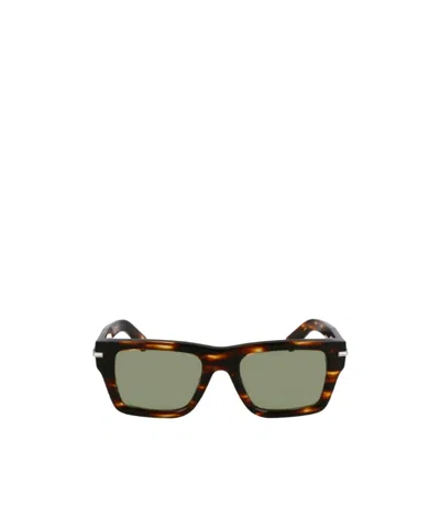 Ferragamo Prisma 53mm Modified Rectangular Sunglasses In Brown
