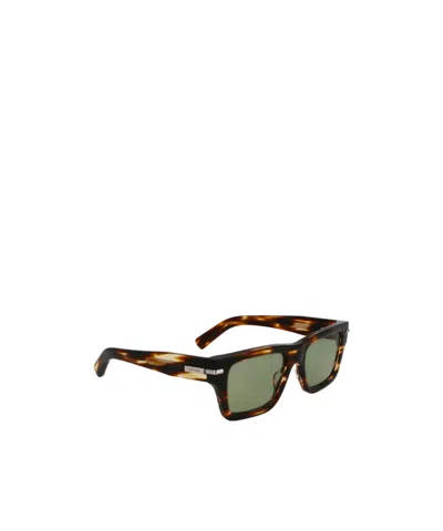 Ferragamo Prisma 53mm Modified Rectangular Sunglasses In Brown