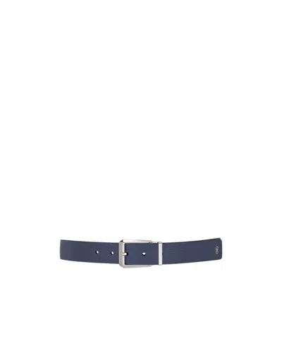 Ferragamo Reversible Leather Belt In Gray