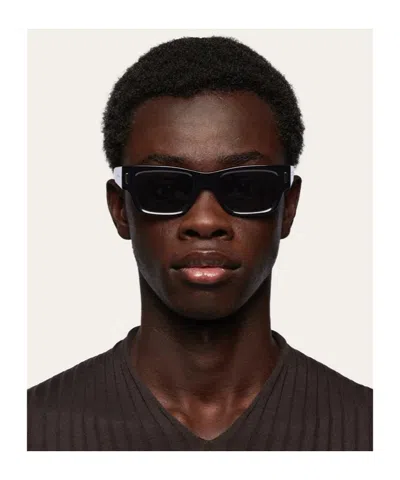 Ferragamo Sf2011s Rectangle-frame Sunglasses In Black